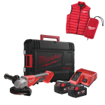Polizor unghiular cu 2 acumulatori Milwaukee M18 BLSAG125XPDMC-402X