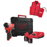 Masina de gaurit si insurubat cu impact cu 2 acumulatori Milwaukee M12 FID2MC-202X