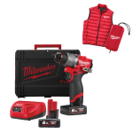 Masina de gaurit si insurubat cu percutie cu 2 acumulatori Milwaukee M12 FPD2MC-602X