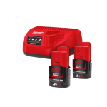 Set 2 acumulatori si incarcator Li-Ion 3 Ah Milwaukee M12 NRG-302