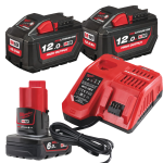 Set 3 acumulatori si incarcator Milwaukee M18 HNRG-122