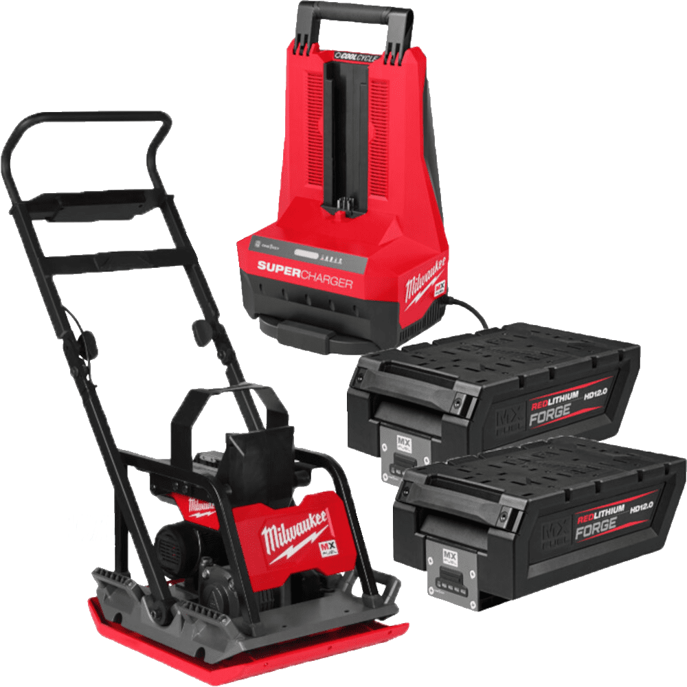 Placa compactoare cu 2 acumulatori Milwaukee MXFPC50-122 Placa compactoare cu 2 acumulatori Milwaukee MXFPC50-122