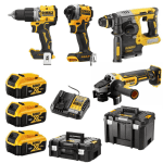 Set 4 scule electrice cu 3 acumulatori Dewalt DCK429P3T 1 Set 4 scule electrice cu 3 acumulatori Dewalt DCK429P3T